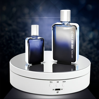 Electric Rotating Display Stand Turntable with Mirror Top, USB Powered, 5V Operating Voltage, 3 Speeds, Jewelry Display Holder, 6.6lbs Capacity