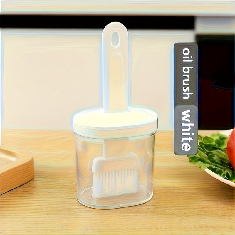 Oil Brush with Oil Tank, Baking Brush with Oil Pot, Household Oil Brush for Baking and Cooking, Creative Oil Brush with Oil Box, Oil Brush for Kitchen BBQ Camping Outdoor Picnic, Kitchen Accessories, BBQ Accessories