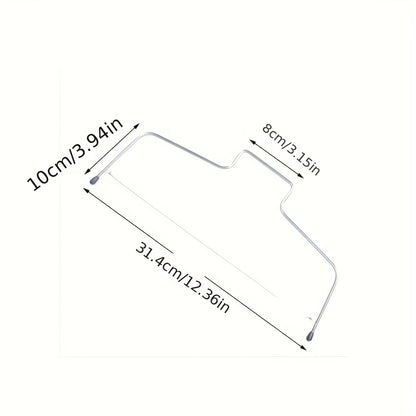 1pc, Stainless Steel Cake Lever, Cake Cutter, Single And Double Line Cake Slicer, Bow Shaped Cake Cutting Tools, Baking Tools, Kitchen Gadgets, Kitchen Accessories