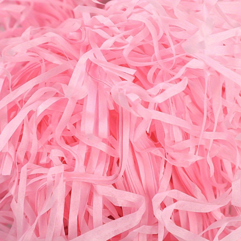 30g Raffia Paper Filler - Light Pink, Blue, Golden, Suitable for Gift Wrapping, Christmas, Wedding, Birthday, Valentine'S Day Decoration Filler, Holiday Packaging | Soft Tones | Lightweight Filling Material