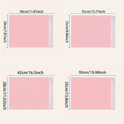 49/99 Self-Sealing Pink Mailing Bags, Multi-Purpose Thickened Postal Pouches for All Seasons, 4 Sizes Available (S，M，L，XL), Suitable for Express Shipping, Gift Wrapping & Office Use