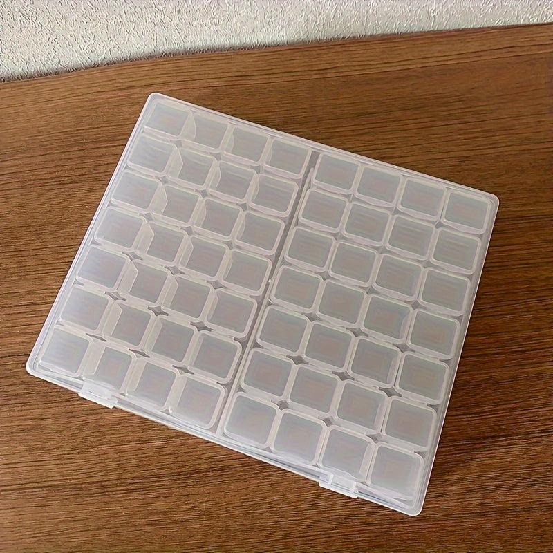 Cosmetic Storage Box - A Transparent Plastic Jewelry Box