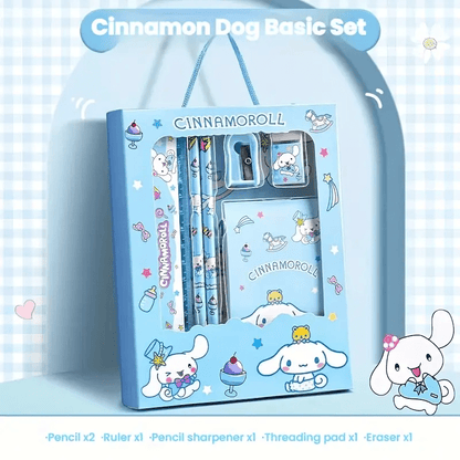 Sanrio for kuromi & for My Melody Stationery Gift Set - Complete Office Supplies Kit with Notebook, Pens, Pencils, and More in a Cute Character-Themed Box, Perfect for Birthdays and Holidays, Birthday Gift|Playful Design|Dura