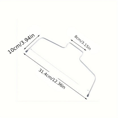 1pc, Stainless Steel Cake Lever, Cake Cutter, Single And Double Line Cake Slicer, Bow Shaped Cake Cutting Tools, Baking Tools, Kitchen Gadgets, Kitchen Accessories