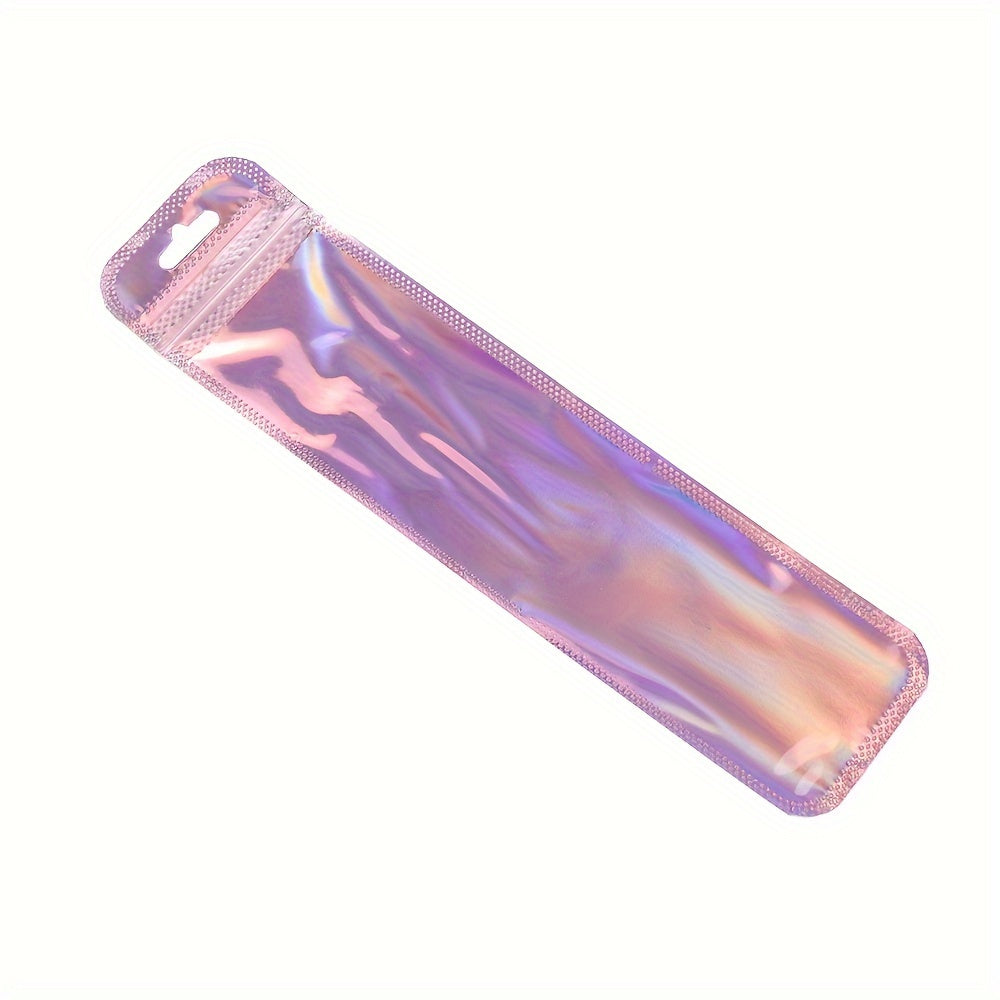 50pcs Transparent Plastic Ziplock Bags, Jewelry Display Packaging Bags for Jewelry Packaging, Pen Display Thickened Long Ziplock Bags