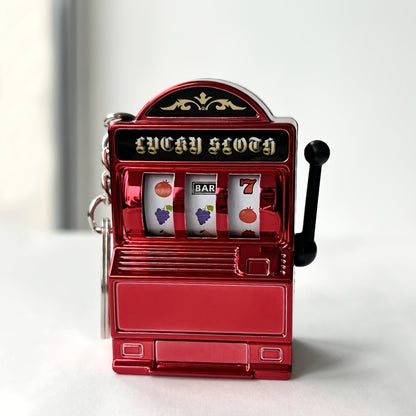 Funky Style Slot Machine Keychain, Novelty Plastic Mobile Phone Pendant, Creative Bag Charm, Unique Accessory for Gaming Enthusiasts