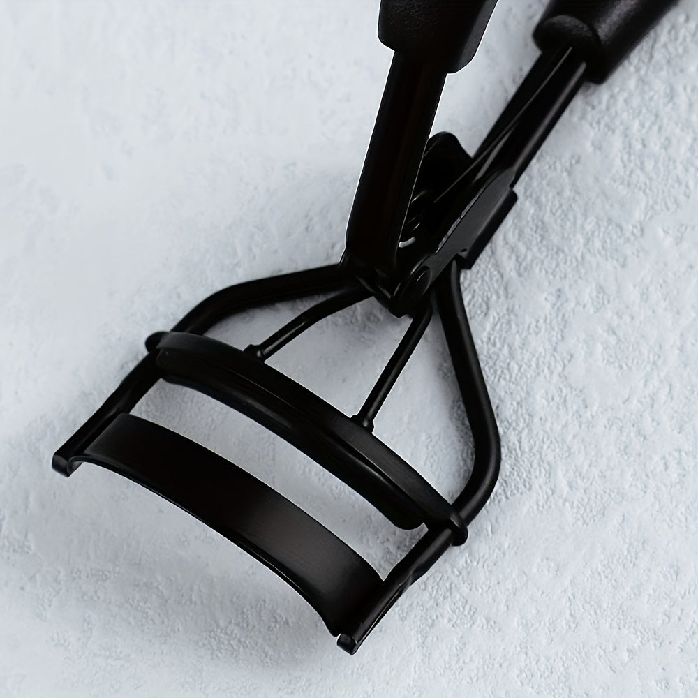 1 Portable Eyelash Curler with 15 Pads, Stainless Steel Curved Handle, No-Damage Lash Lifting, Enhances Eyes, Suitable for Women'S Eyelashes, Available in 3 Colors