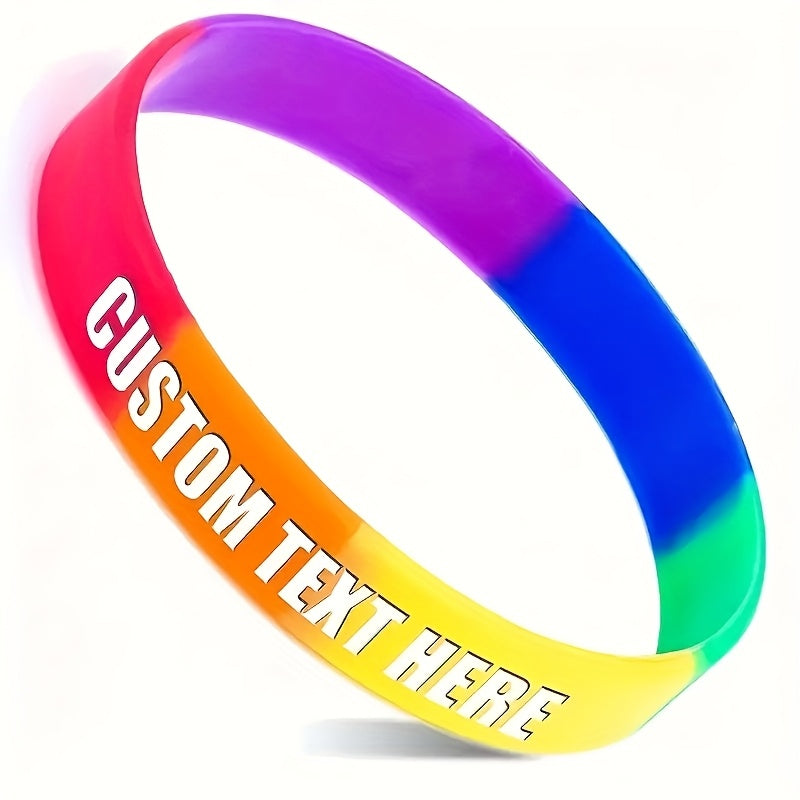 New Hot Deal 25pcs Silicone Bracelets with Heart Pattern, Create Your Own Design, Unisex for Holidays or Daily Use, Lightweight Wristbands Suitable for Weddings, Birthdays, Corporate Events, Christmas, Earth Day - Inspiration