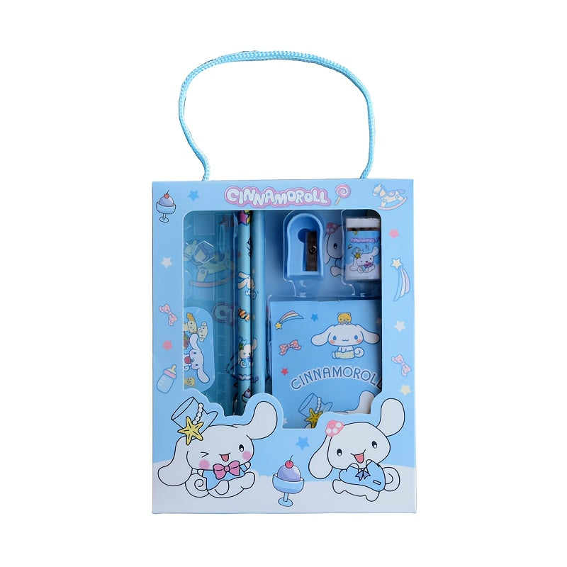 Sanrio for kuromi & for My Melody Stationery Gift Set - Complete Office Supplies Kit with Notebook, Pens, Pencils, and More in a Cute Character-Themed Box, Perfect for Birthdays and Holidays, Birthday Gift|Playful Design|Dura