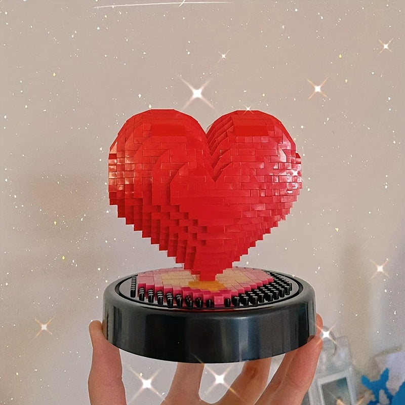 Creative Heart-shaped Building Blocks, Valentine's Day Confession Gift