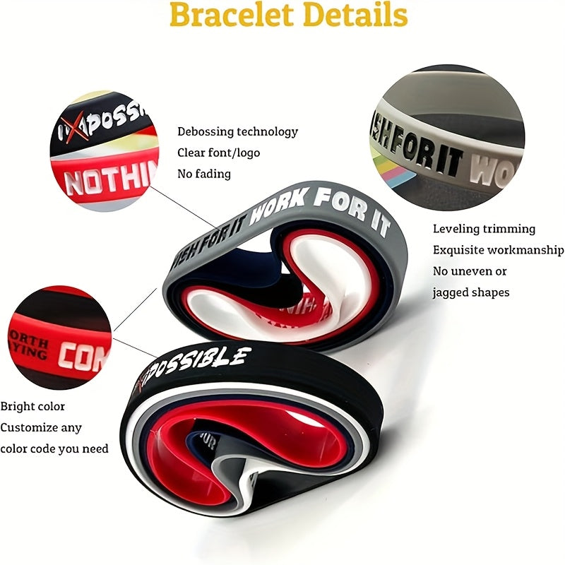 New Hot Deal 25pcs Silicone Bracelets with Heart Pattern, Create Your Own Design, Unisex for Holidays or Daily Use, Lightweight Wristbands Suitable for Weddings, Birthdays, Corporate Events, Christmas, Earth Day - Inspiration