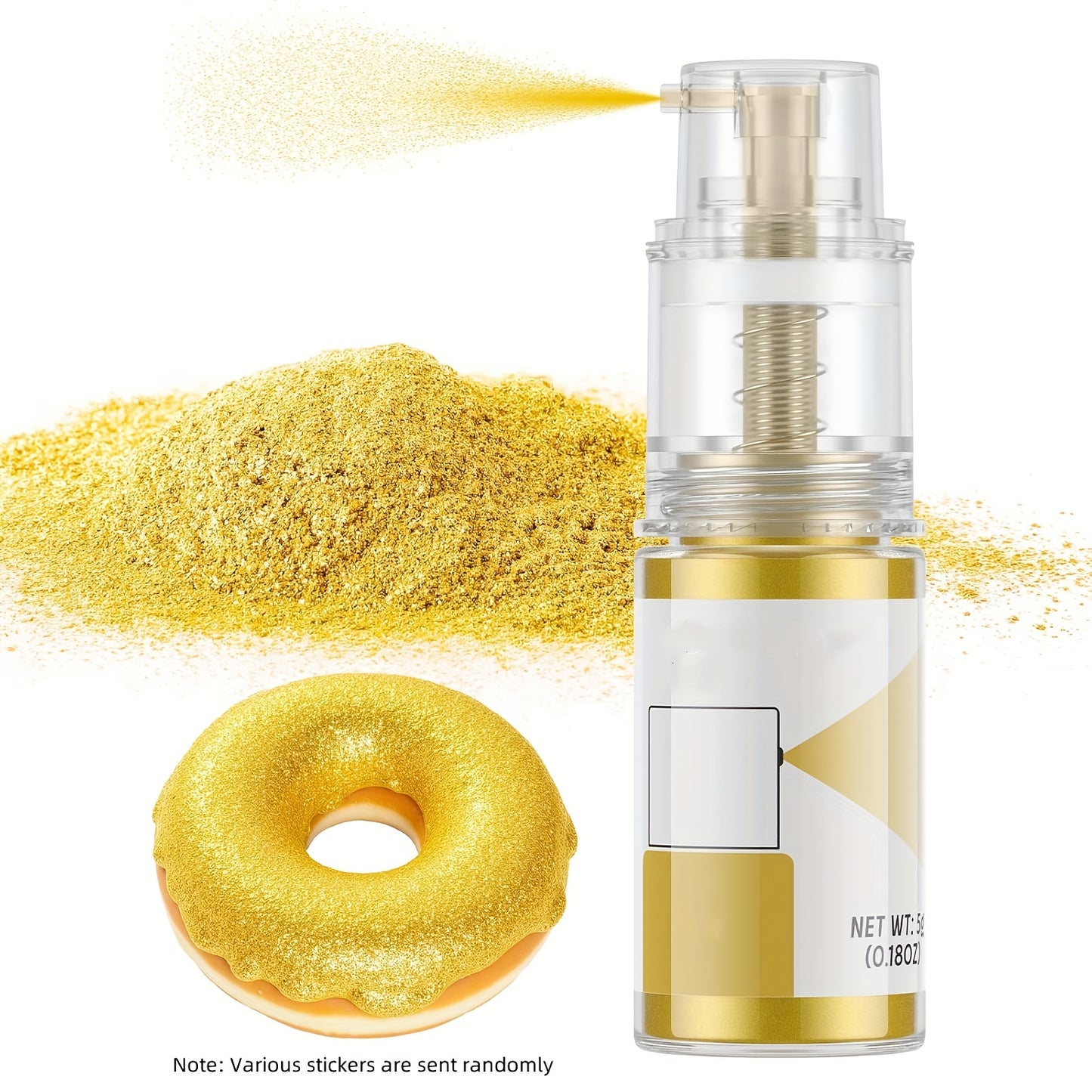 1pc Glitter Sequins, Glitter Spray, Baking Decoration 5G Glitter, for Cake Decorations, Dessert Decorations, Handicrafts DIY stickers randomly