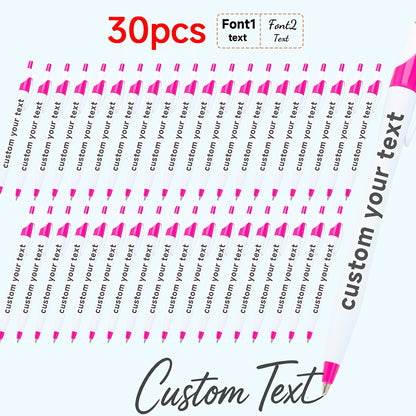 30pcs/50pcs/12pcs 50/30/12pcs Ballpoint Pens, Customizable with Inspirational Quotes, Names, And Logos. Colorful, Smooth Writing Ballpoint Pens with Black Ink for Christmas And Back-To-School Gifts.