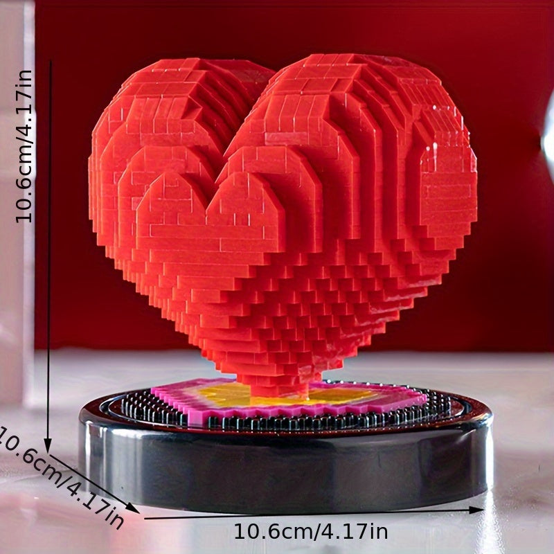 Creative Heart-shaped Building Blocks, Valentine's Day Confession Gift