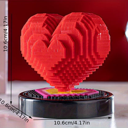 Creative Heart-shaped Building Blocks, Valentine's Day Confession Gift