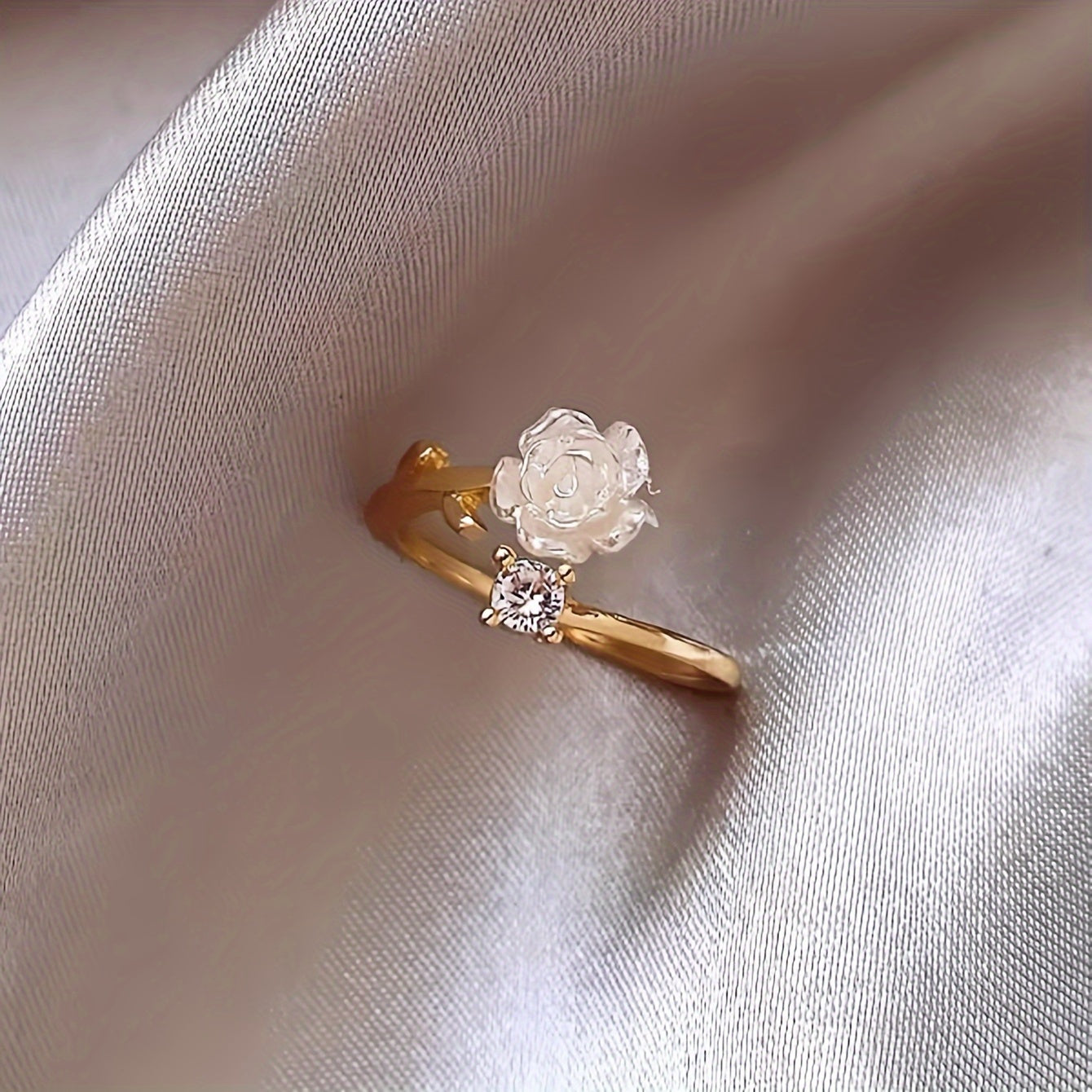 Elegant Zinc Alloy Adjustable Open Ring