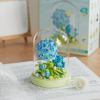 Small Particle Building Block Flower Assembly DIY Toy Home Desktop Decoration Model Holiday Gift for Mother's Day and Valentine's Day