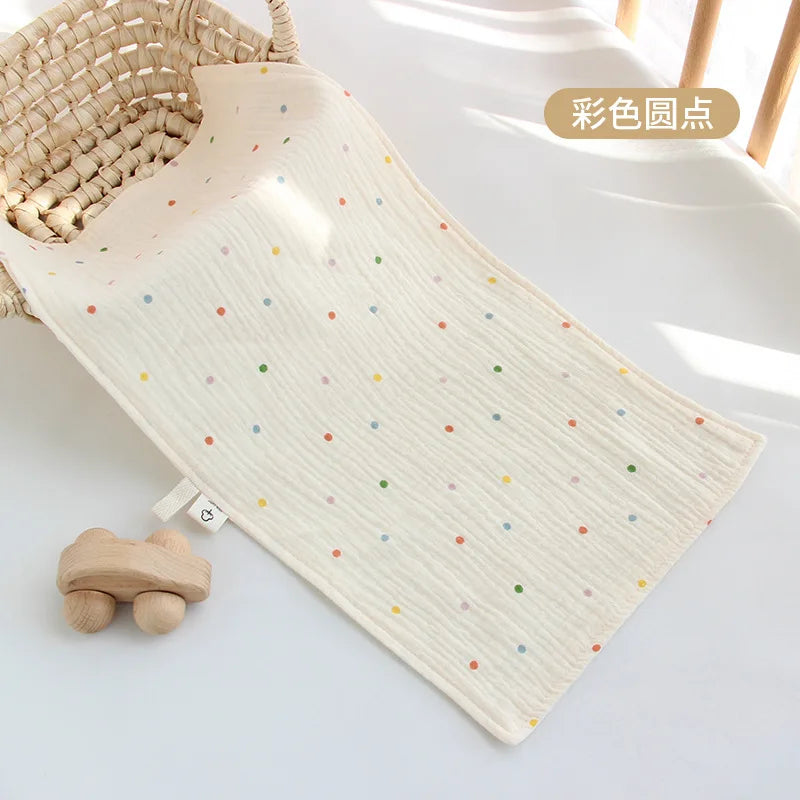 Cotton Muslin Baby Face Towel Long Burp Cloth for Newborn Kindergarten Hand Towels Infant Drooling Bibs Washcloth Baby Items