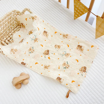 Cotton Muslin Baby Face Towel Long Burp Cloth for Newborn Kindergarten Hand Towels Infant Drooling Bibs Washcloth Baby Items