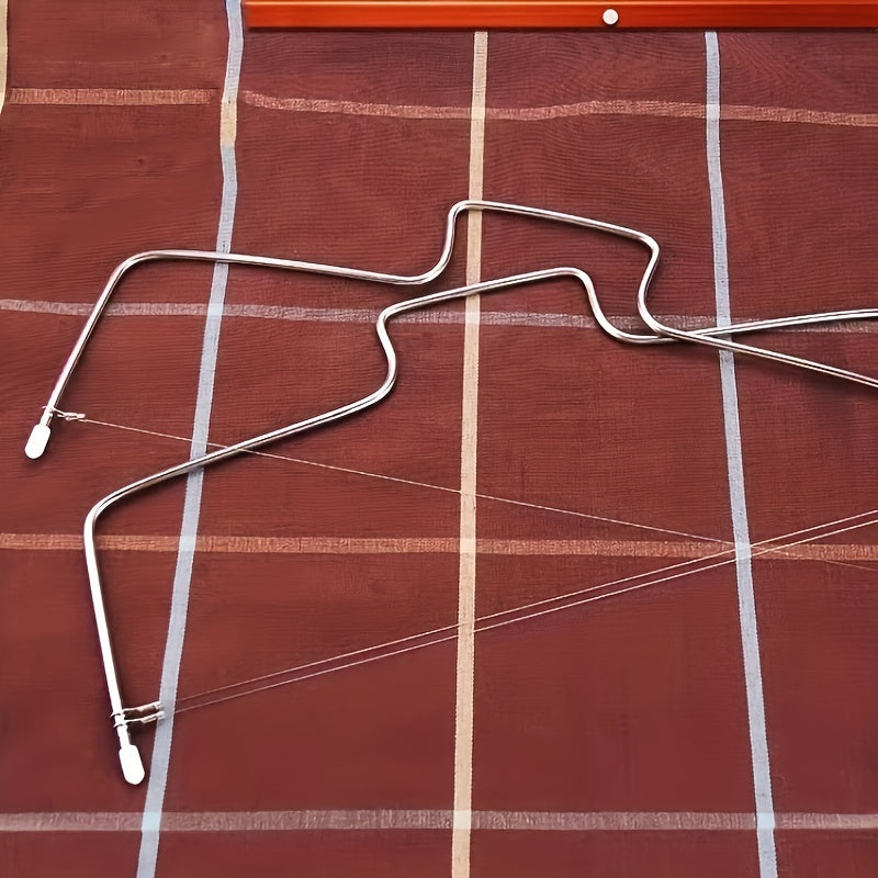 1pc, Stainless Steel Cake Lever, Cake Cutter, Single And Double Line Cake Slicer, Bow Shaped Cake Cutting Tools, Baking Tools, Kitchen Gadgets, Kitchen Accessories