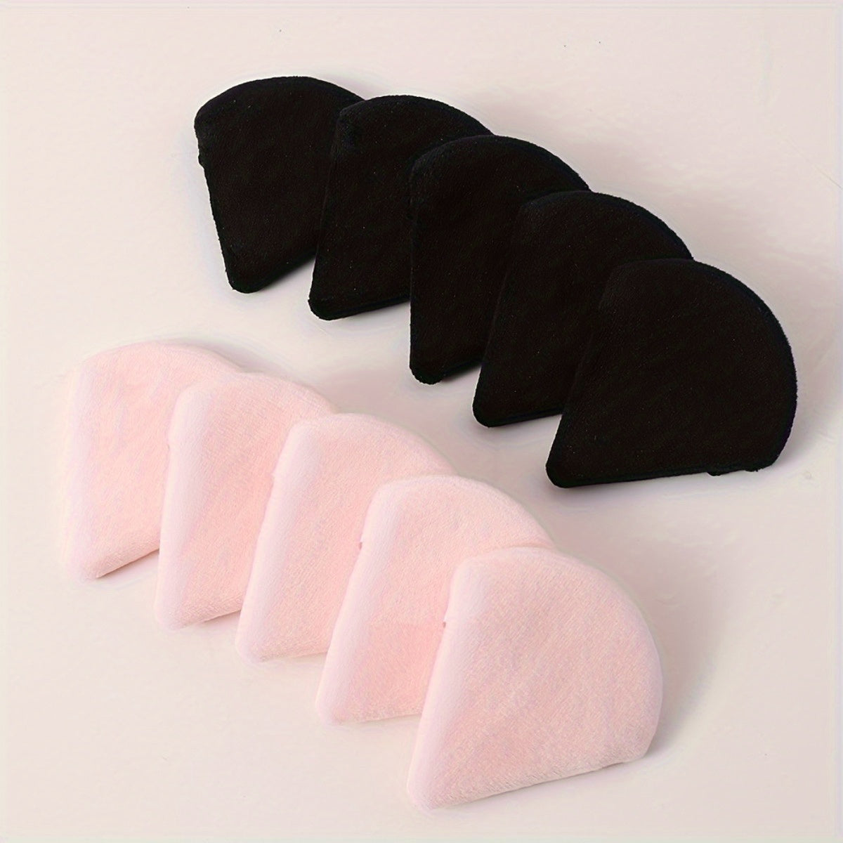 11/25pcs Reusable Triangular Makeup Sponges & Beauty Blenders - Soft Plush, Fragrance-Free, 3 Colors (Black/White/Pink) for Foundation, Powder, Blush - Gentle on Normal Light Beige, Face & Body Use, Makeup Sponges for Blendin