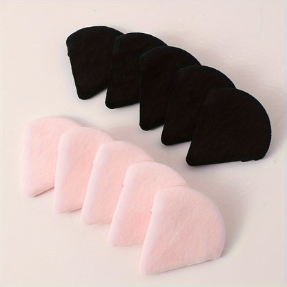 11/25pcs Reusable Triangular Makeup Sponges & Beauty Blenders - Soft Plush, Fragrance-Free, 3 Colors (Black/White/Pink) for Foundation, Powder, Blush - Gentle on Normal Light Beige, Face & Body Use, Makeup Sponges for Blendin