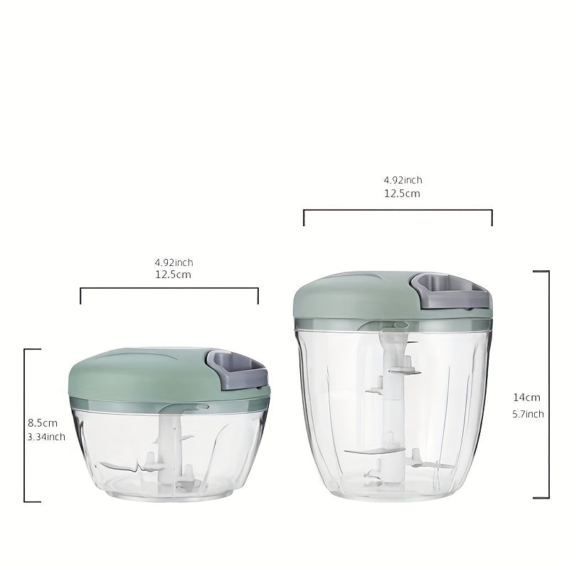 1, vegetable cutter, multifunctional garlic masher, garlic grinder, garlic masher, vegetable cutter, creative fruit masher, manual garlic masher, kitchen supplies, kitchen gadgets, 500/900ml