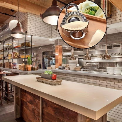 Stainless Steel Dumpling Maker - Easy-to-Use Press and Cutting Tool for Perfect Dumplings, Pies, and Pastries - Essential Kitchen Gadget for Effortless Food Preparation, Dumpling Maker