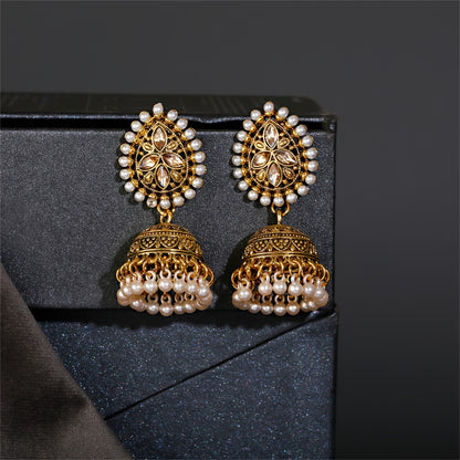 Eastern Bollywood-Inspired Waterdrop-Shaped Earrings for Women