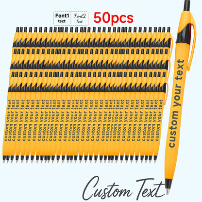 30pcs/50pcs/12pcs 50/30/12pcs Ballpoint Pens, Customizable with Inspirational Quotes, Names, And Logos. Colorful, Smooth Writing Ballpoint Pens with Black Ink for Christmas And Back-To-School Gifts.