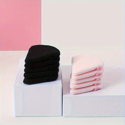 11/25pcs Reusable Triangular Makeup Sponges & Beauty Blenders - Soft Plush, Fragrance-Free, 3 Colors (Black/White/Pink) for Foundation, Powder, Blush - Gentle on Normal Light Beige, Face & Body Use, Makeup Sponges for Blendin
