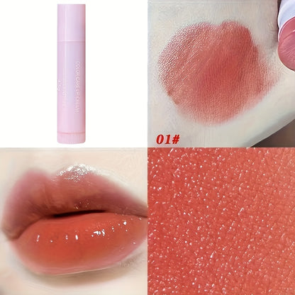 3pcs/1pc Women'S Waterproof Moisturizing Lipstick Set, Featuring 3 Long-Lasting Lip Balms in Natural Shades, Enriched with Plant Squalane for Hydration, Enhancing Lip Color with a Durable Finish, Non-Greasy, Fade-Resistant, S