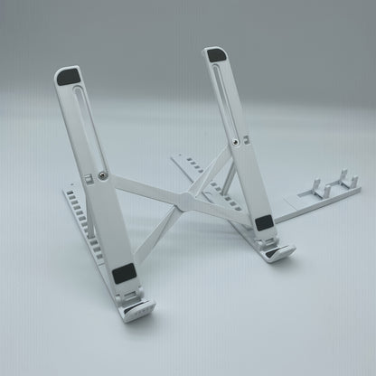 2-in-1 adjustable laptop stand with cooling function, portable ABS tripod base, stable and ergonomically designed, suitable for home office and remote work, laptop support stand, essential item for remote work, modern technol