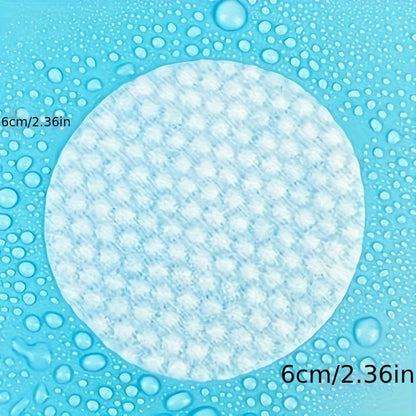 60/120/240pcs oval cleaning pad, suitable for face use, high-quality cosmetic water pad, velvet-free round pad, suitable for all light brown types, disposable facial cleansing and cleansing face pads