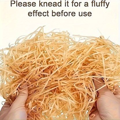 30g Raffia Paper Filler - Light Pink, Blue, Golden, Suitable for Gift Wrapping, Christmas, Wedding, Birthday, Valentine'S Day Decoration Filler, Holiday Packaging | Soft Tones | Lightweight Filling Material