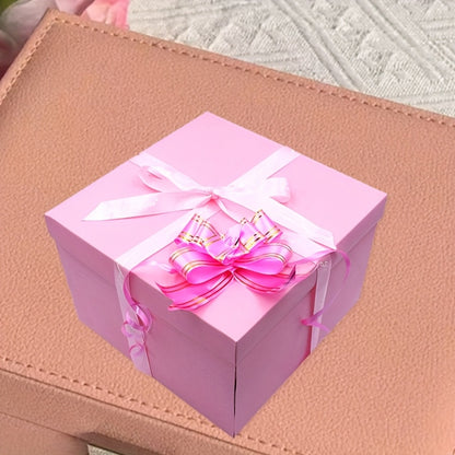 1 Surprise Gift Box Set with Lid, Suitable for Birthdays, Valentine'S Day, Weddings and Proposals, etc. - Multifunctional DIY Party Gift Packaging Kit Without Food, Multi-Compartment Display Box, Made of Paper Material