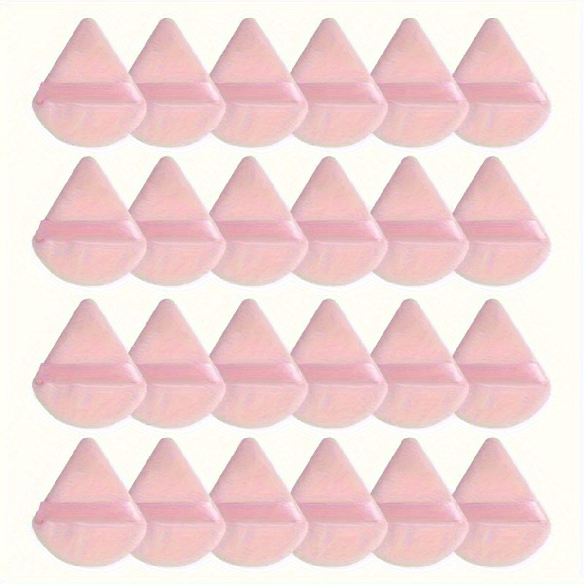 11/25pcs Reusable Triangular Makeup Sponges & Beauty Blenders - Soft Plush, Fragrance-Free, 3 Colors (Black/White/Pink) for Foundation, Powder, Blush - Gentle on Normal Light Beige, Face & Body Use, Makeup Sponges for Blendin