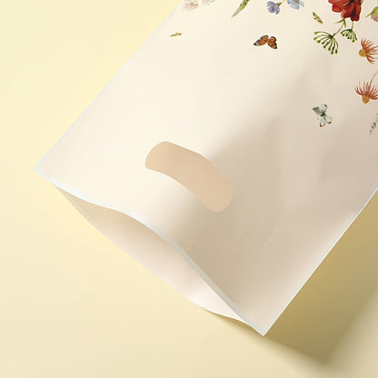 10/25/50pcs, Floral Theme Gift Bag, Wildflower Butterfly Handheld Bags, Spring Theme Party Packaging Bags, Youngsters Shower Party Supplies, Birthday Party Decoration, Wedding Anniversary Party Decor, Party Favor