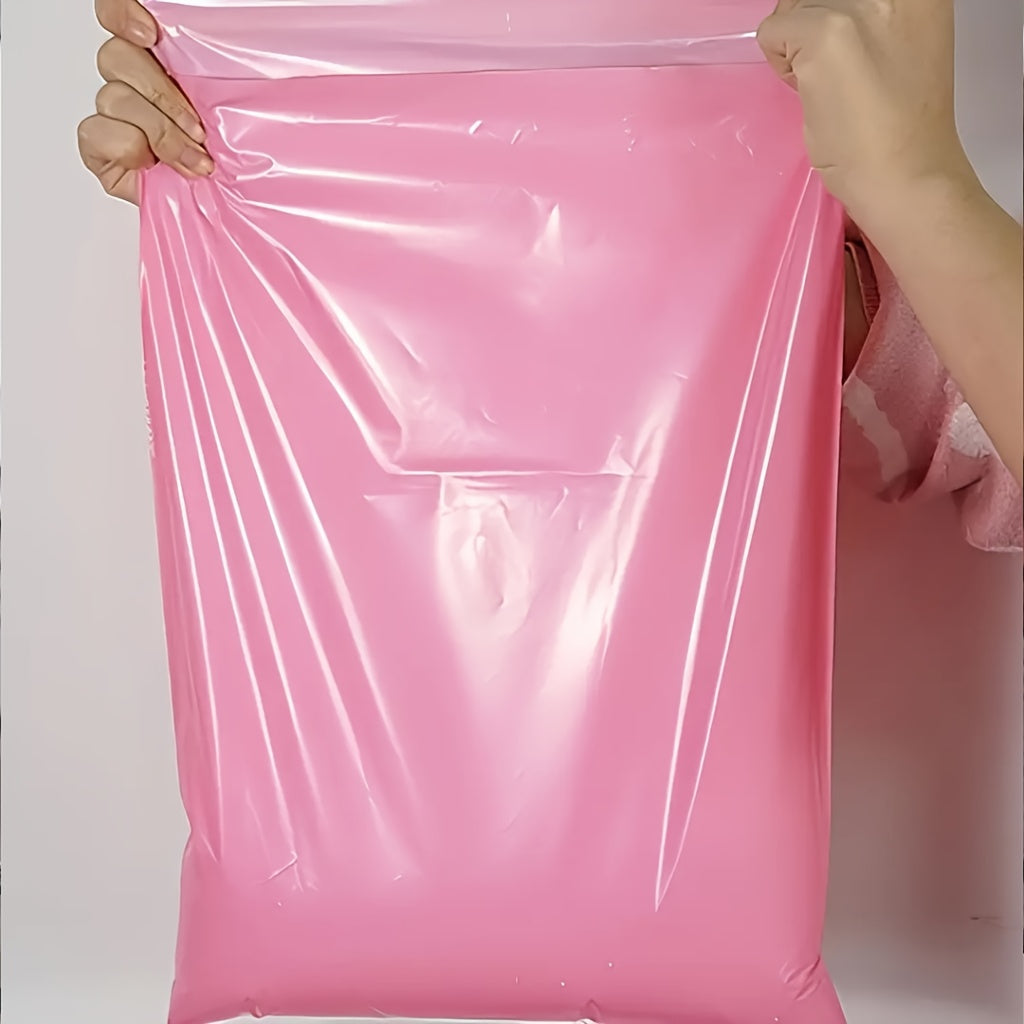 49/99 Self-Sealing Pink Mailing Bags, Multi-Purpose Thickened Postal Pouches for All Seasons, 4 Sizes Available (S，M，L，XL), Suitable for Express Shipping, Gift Wrapping & Office Use