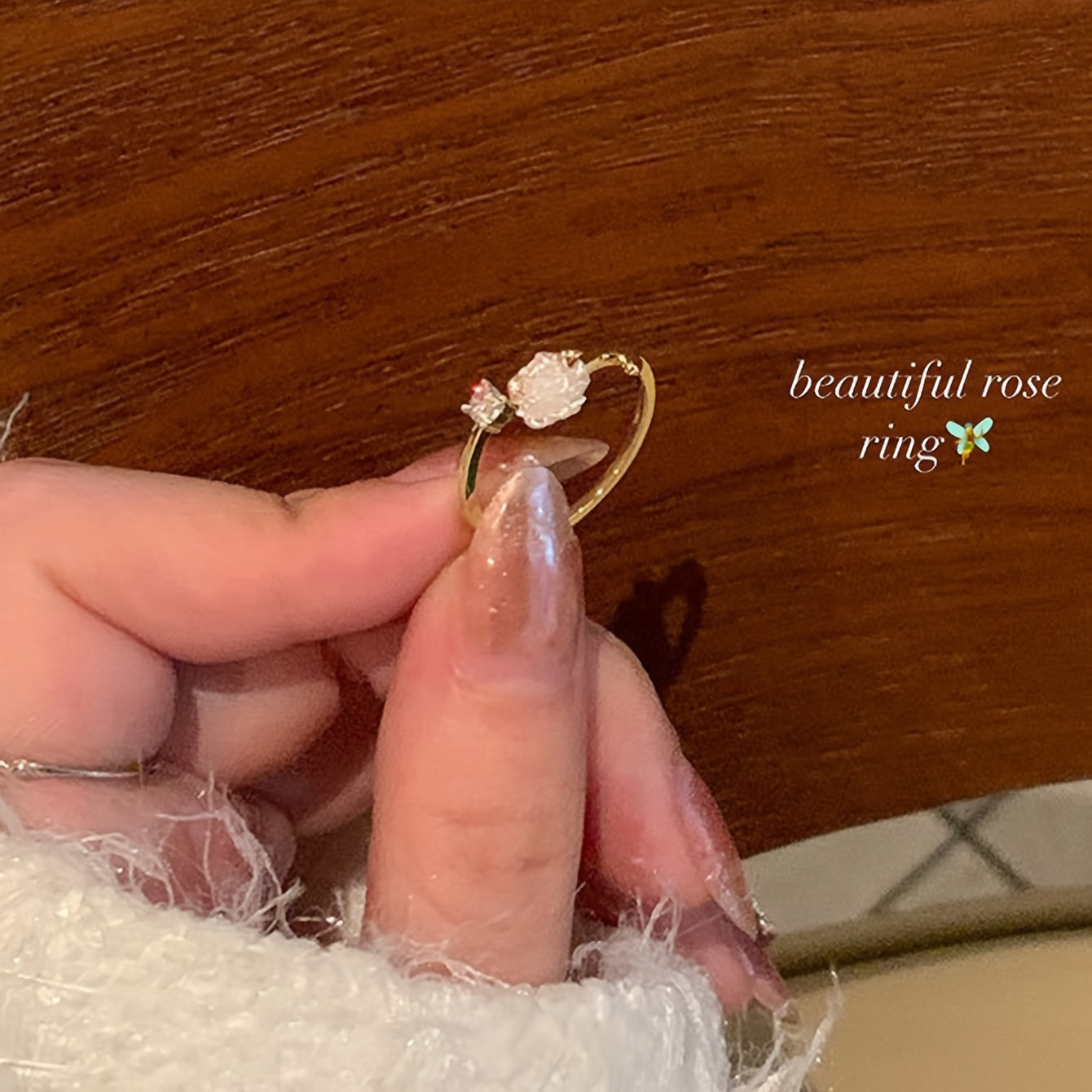 Elegant Zinc Alloy Adjustable Open Ring