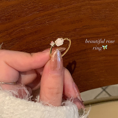 Elegant Zinc Alloy Adjustable Open Ring