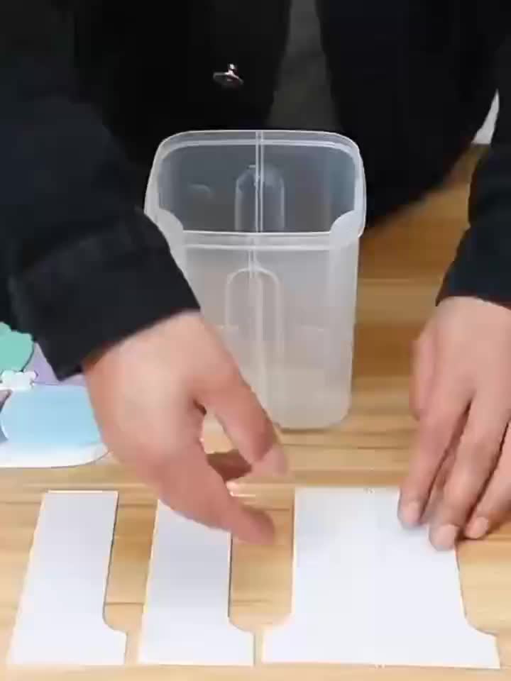 1pc Moisture-Proof Cereal Jar with Divided Compartments - Perfect for Home Kitchen Storage