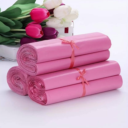 49/99 Self-Sealing Pink Mailing Bags, Multi-Purpose Thickened Postal Pouches for All Seasons, 4 Sizes Available (S，M，L，XL), Suitable for Express Shipping, Gift Wrapping & Office Use