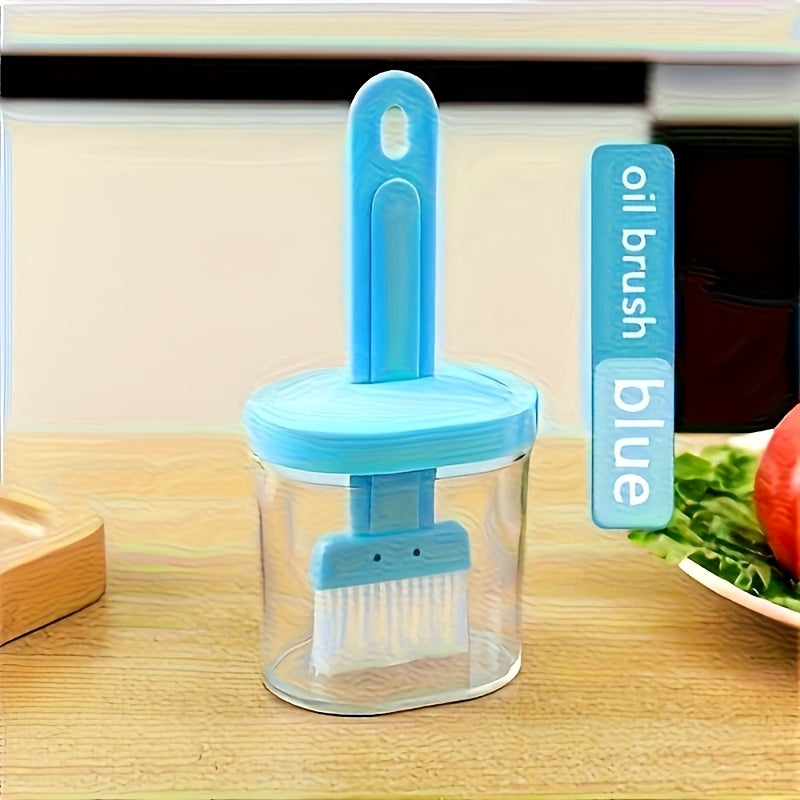 Oil Brush with Oil Tank, Baking Brush with Oil Pot, Household Oil Brush for Baking and Cooking, Creative Oil Brush with Oil Box, Oil Brush for Kitchen BBQ Camping Outdoor Picnic, Kitchen Accessories, BBQ Accessories