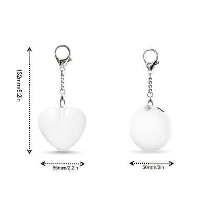 Auto Sensor Purse & Handbag Light | Heart/Round Night Lamp Gift for Women, Moms Smart Bedside Decor with Multi-Shape Options, Nightstand Lamp, Handbag Accessory, Decorative Lighting, Round Nightlight, Durable Construction, En