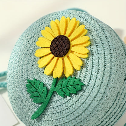 Chic Summer Straw Crossbody Bag for Youngsters - Durable, Zip Closure, Perfect for Beach & Everyday Use