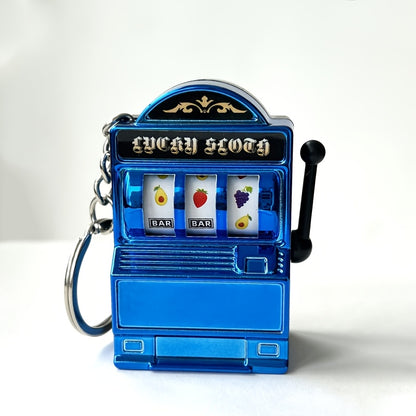 Funky Style Slot Machine Keychain, Novelty Plastic Mobile Phone Pendant, Creative Bag Charm, Unique Accessory for Gaming Enthusiasts