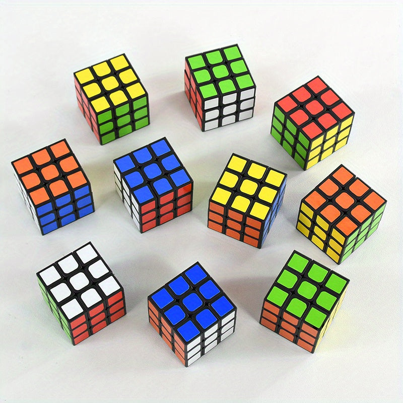 5pcs/Set Creative Mini Puzzle Cube Keychain 3X3Cm New Backpack And Key Pendant Promotional Gift Bag Accessories Wedding Birthday Party Guest Favorites Fashion Jewelry Decoration Gift, Halloween, Christmas