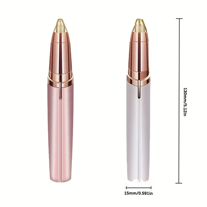 USB Rechargeable Electric Eyebrow Trimmer & Hair Remover Pen - Automatic One-Touch Operation, Stainless Steel Blade, USB-Powered with Lithium Battery, Portable & Lightweight Design for Men & Women, Facial & Body Grooming, Men