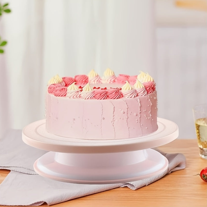 Cake Turntable, Cake Decoration Supplies, with Rotatable Cake Stand Turntable, Smooth Rotatable Cake Turntable Stand, Cake Decoration Kit Display Stand Baking Tool Accessories, Cake Decorating Kit, Cake Decorating Bag, Cake B